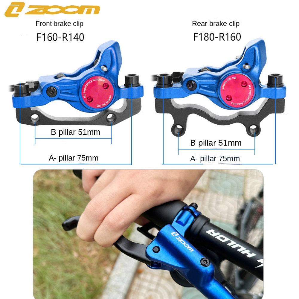 ZOOM HB875 Oil Brake Mountain Bike Oil Disc Hydraulic Disc Brake Bicycle Oil Tube Brake MT200