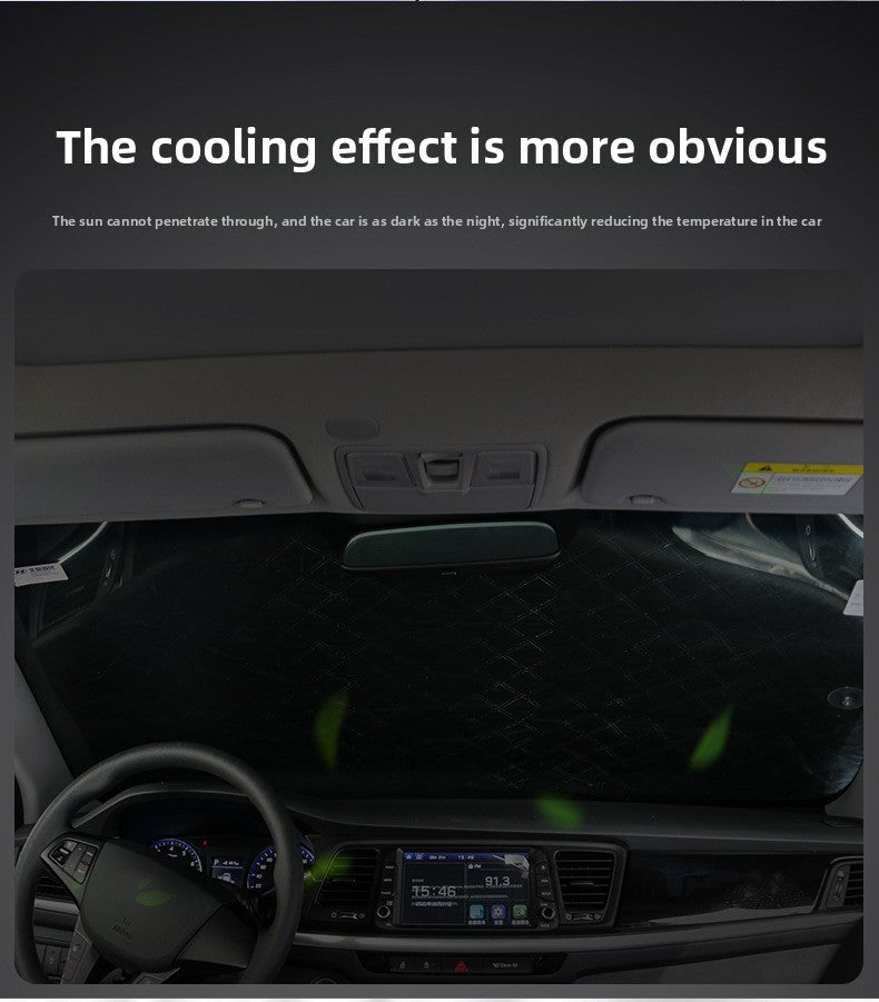 Car Magnetic Sunshade Curtain Front Windshield Sunshade Light Blocking Summer Heat Insulation Sunshade Car Accessories Sunshade