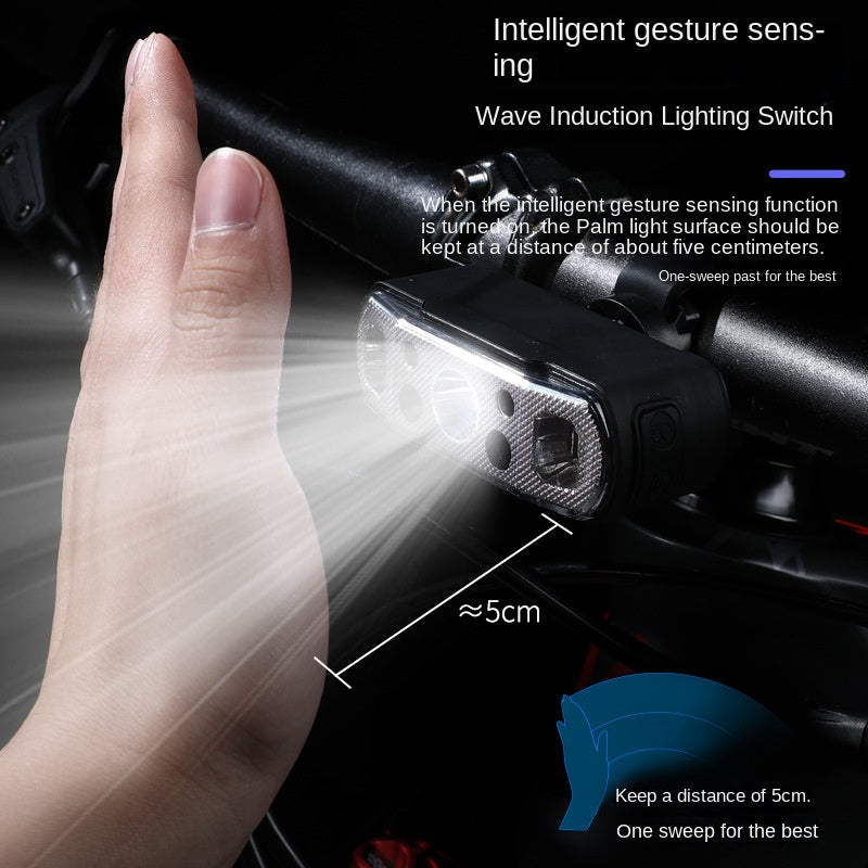 Bicycle Light Wave Induction Bicycle Headlight Mountain Bike Road Bike Cycling Light Cycling Fixture Bicycle Accessories