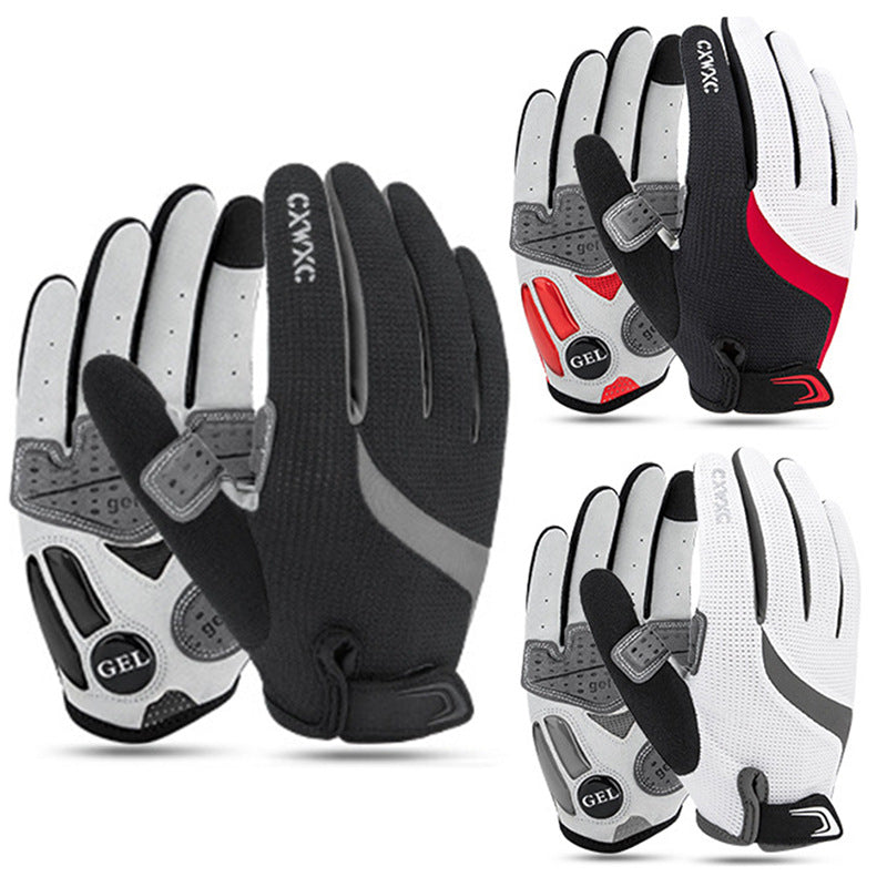 Giyo Bicycle Riding Gloves Mountain Bike Road Bike Winter Outdoors Windproof Touch Screen Shock Absorption Full Finger Gloves