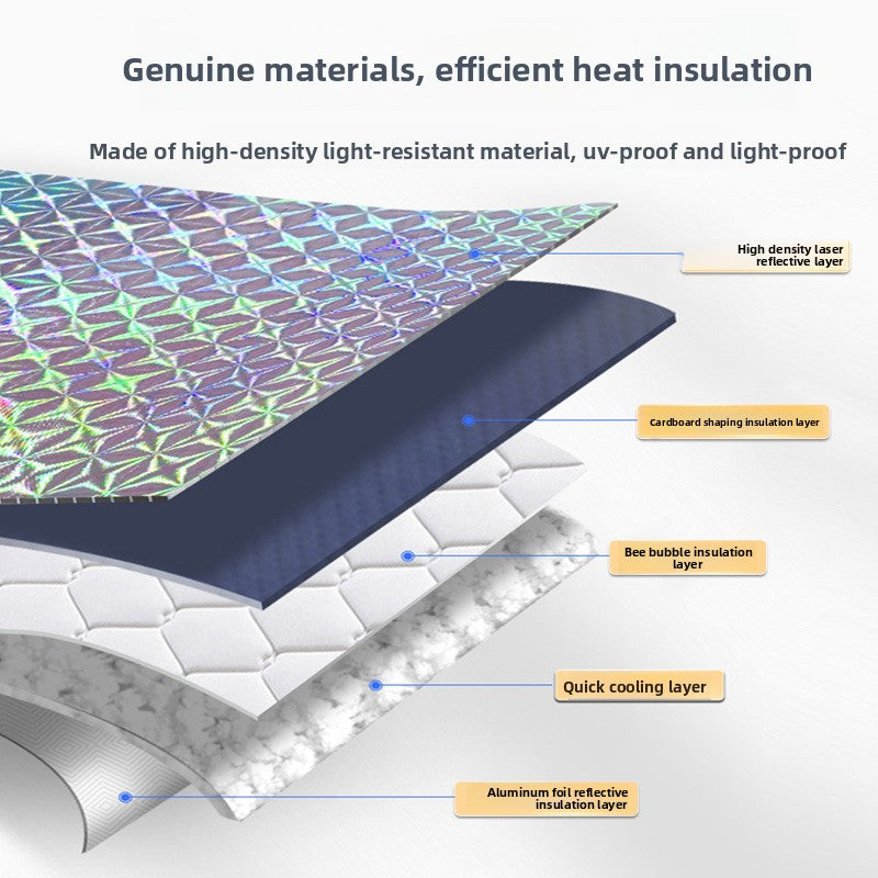 Laser Sunshade Car Sunshade Sunshade Front Windshield Sunshade Summer Supplies Front Sunshade Heat Insulation