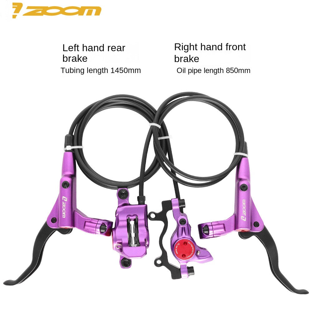 ZOOM HB875 Oil Brake Mountain Bike Oil Disc Hydraulic Disc Brake Bicycle Oil Tube Brake MT200