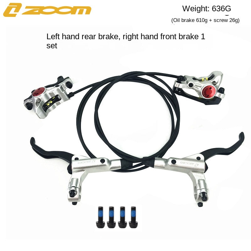 ZOOM HB875 Oil Brake Mountain Bike Oil Disc Hydraulic Disc Brake Bicycle Oil Tube Brake MT200