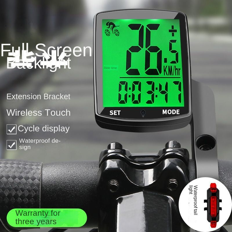 Wireless Road Mountain Bike Code Meter Riding Velometer Odometer Bicycle Speed Meter Speed Speedometer