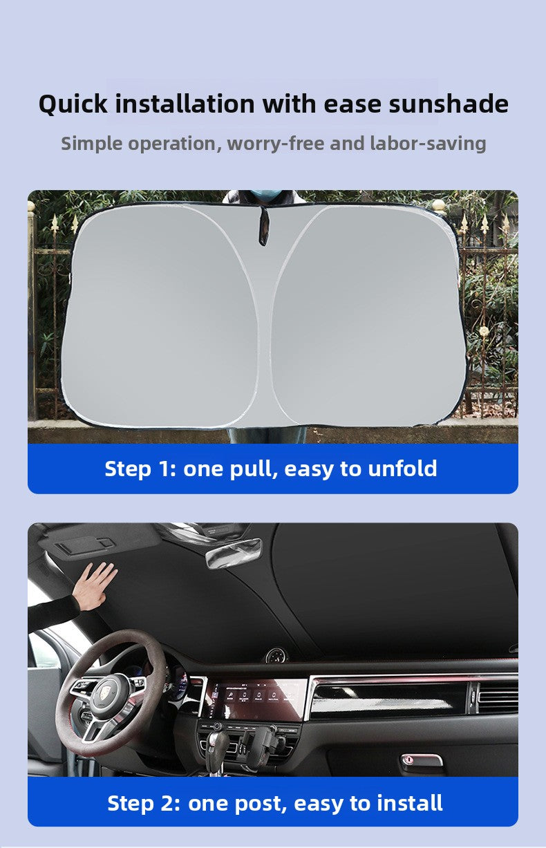 Car Windshield Sunshade Heat Insulation Sunshade for Car Anti-Glare Sunshade Board Summer Car Sunshade Windshield