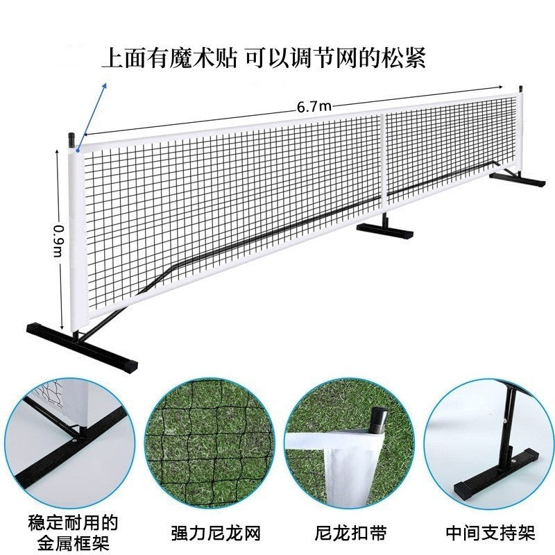 Pickleball Full Set Pickleball Net Outdoor Tennis Net Frame Indoor Mobile Pickleball Net Pickle Net Portable