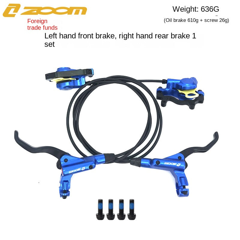 ZOOM HB875 Oil Brake Mountain Bike Oil Disc Hydraulic Disc Brake Bicycle Oil Tube Brake MT200