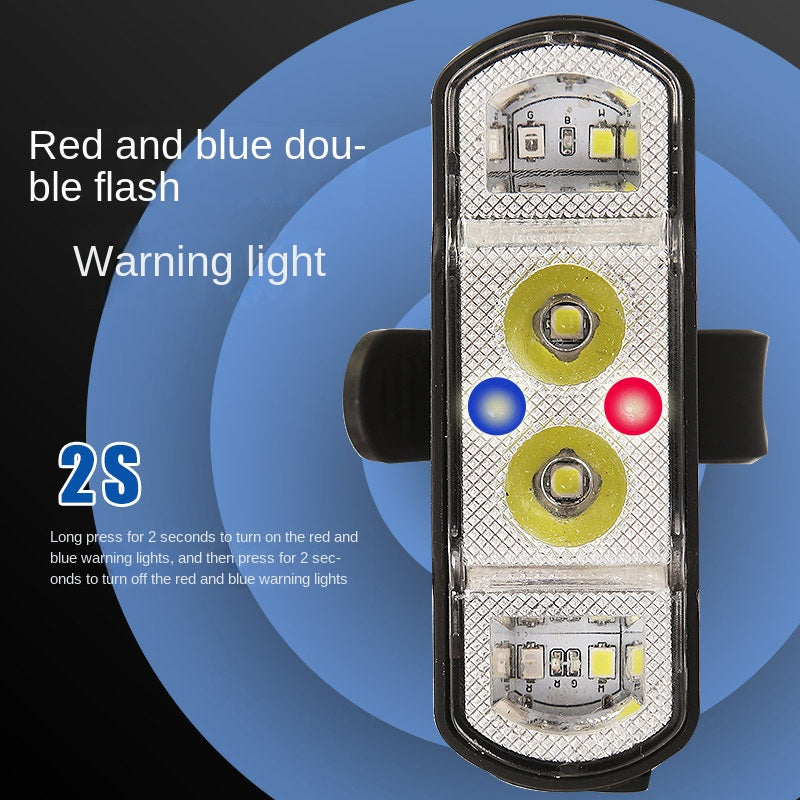 Bicycle Light Headlight Charging Power Torch Multi-Function Wave Induction Mountain Highway Vehicle Cycling Fixture Light