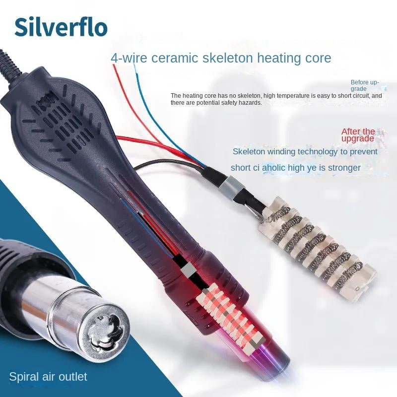 8586D Hot air gun soldering iron industrial grade 2-in-1 780W high power digital display electronic maintenance and dismantling of large solder joints