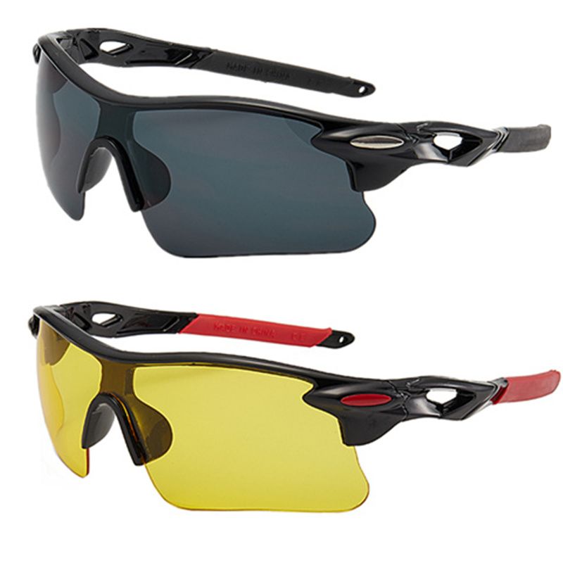 Outdoor Running Sunglasses Men and Women Equipment Mountain Bike Sports Glasses for Riding Night Anti-High Beam Windproof Eye Protection