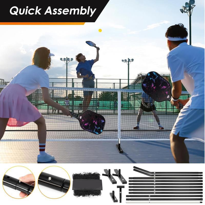 Pickleball Net Frame 6.7m Indoor and Outdoor Training Net Portable Detachable Pickleball Full Set Mobile Standard Net