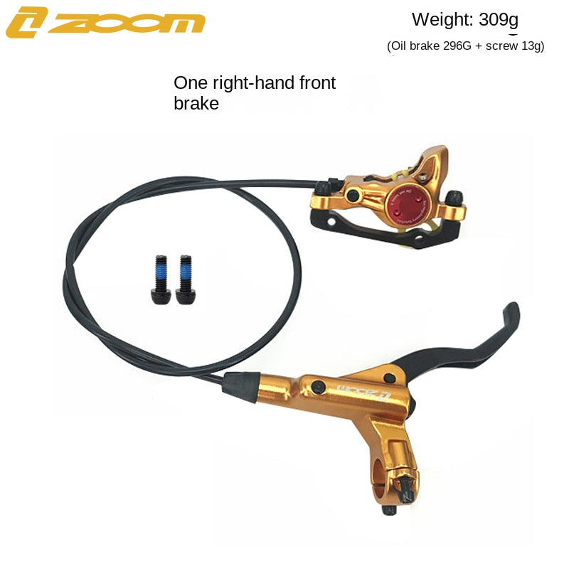 ZOOM HB875 Oil Brake Mountain Bike Oil Disc Hydraulic Disc Brake Bicycle Oil Tube Brake MT200