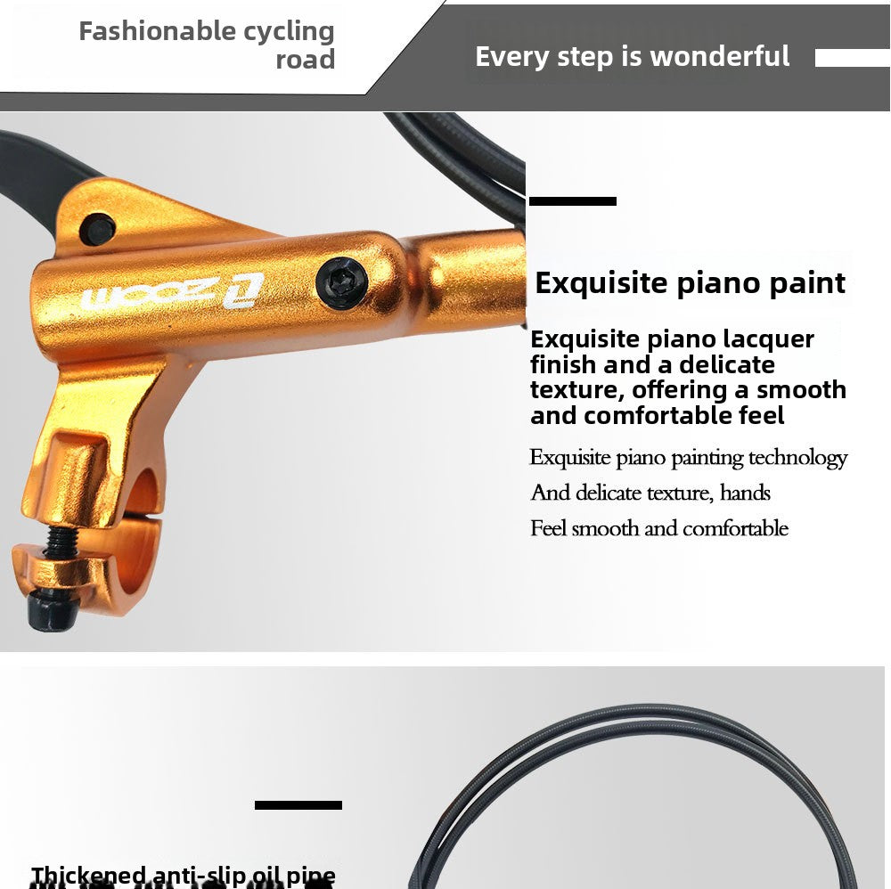ZOOM HB875 Oil Brake Mountain Bike Oil Disc Hydraulic Disc Brake Bicycle Oil Tube Brake MT200