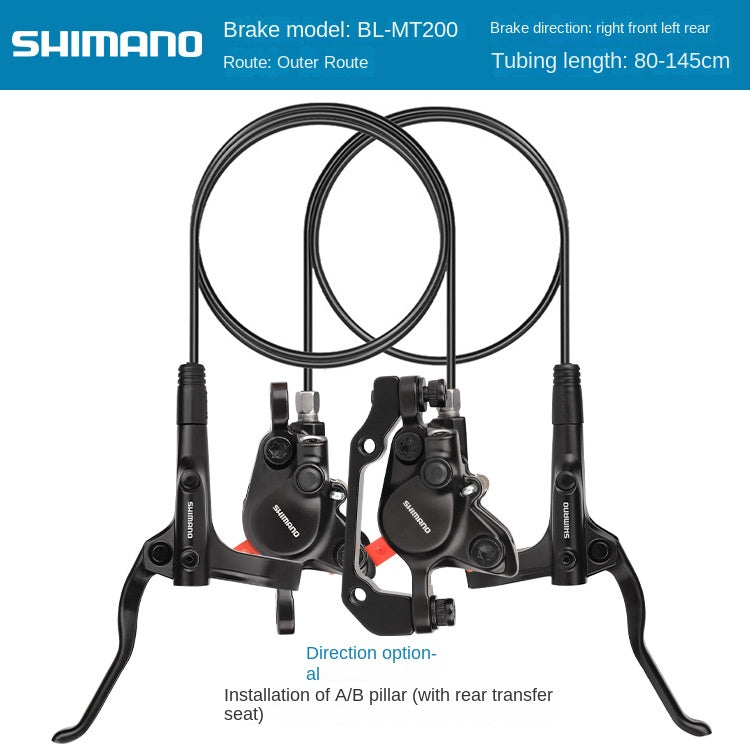 SHIMANO MT200 M396 Oil Brake Mountain Bike Hydraulic Disc Brake Folding Bike Oil Brake
