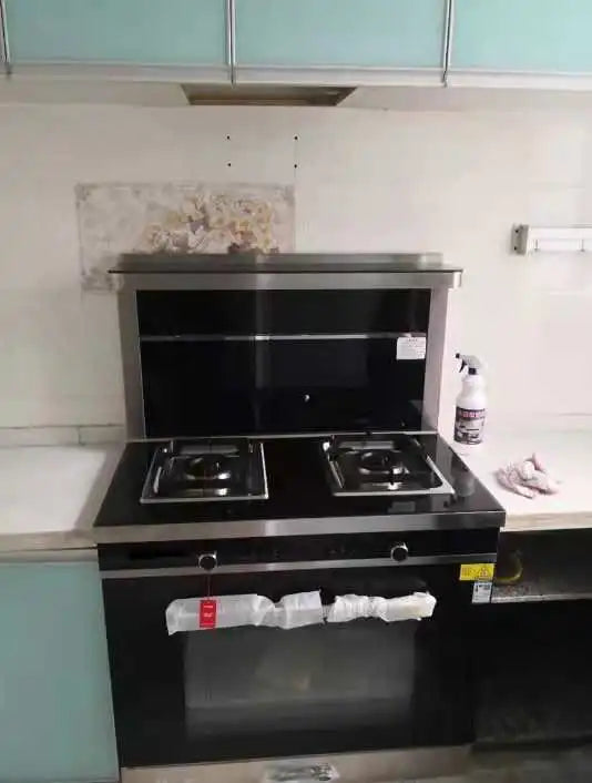 Sunpentown 900mm Roast and Steam Oven cabinet integrated gas stove range hood