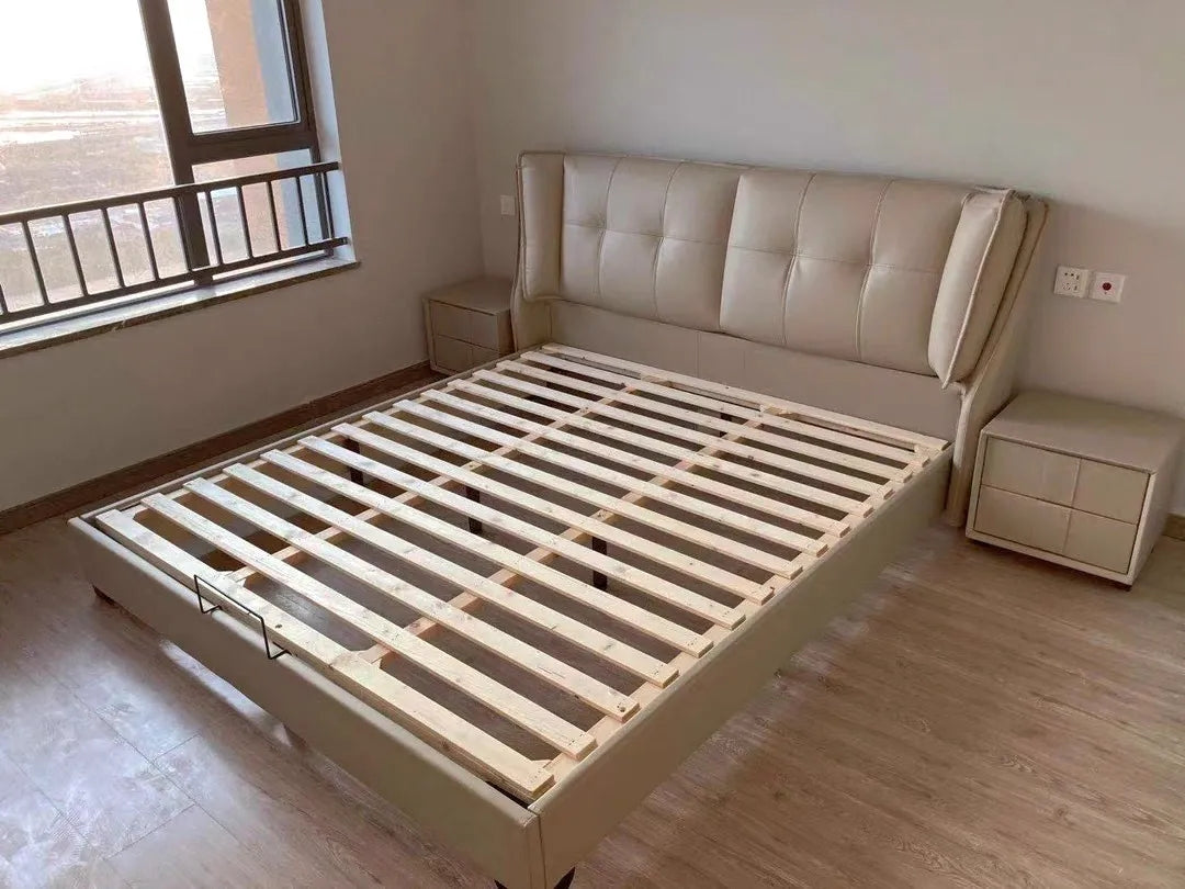 Кожаная кровать HY01