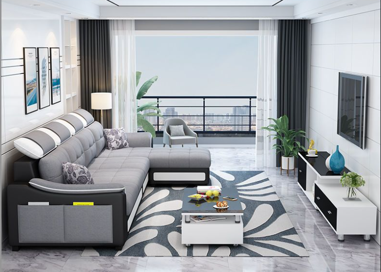 Simple Modern Washable Detachable Fabric Sofa FLA01