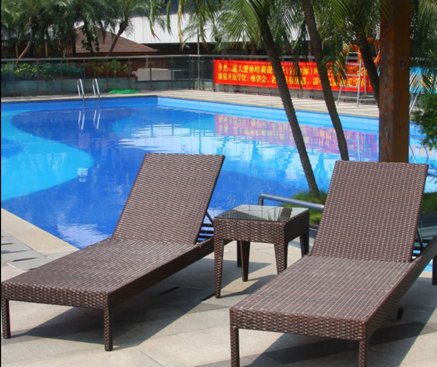Swimming Pool rattan lounge TC01