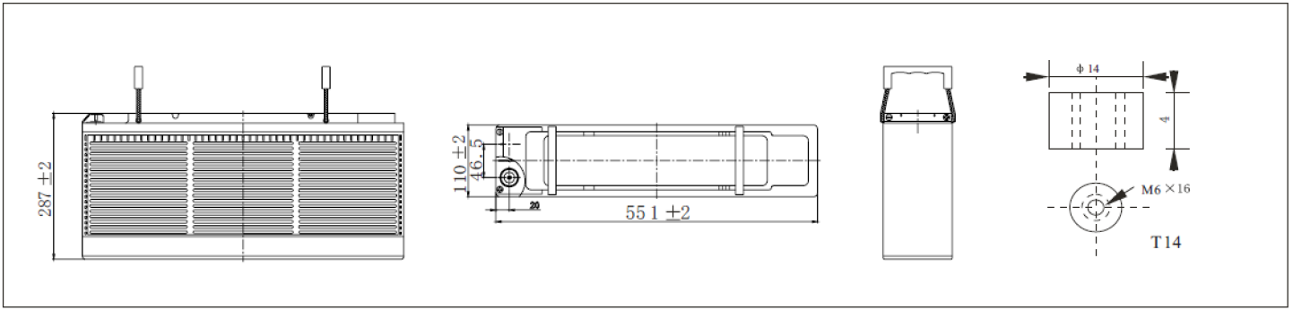 Front Terimal 12V 150AH