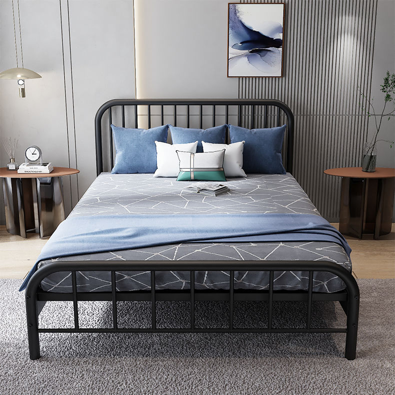 Metal bed double bed single 1.5 m 1.8 Modern simple Steel frame bed