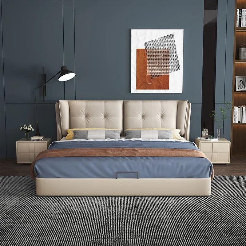 Кожаная кровать HY01