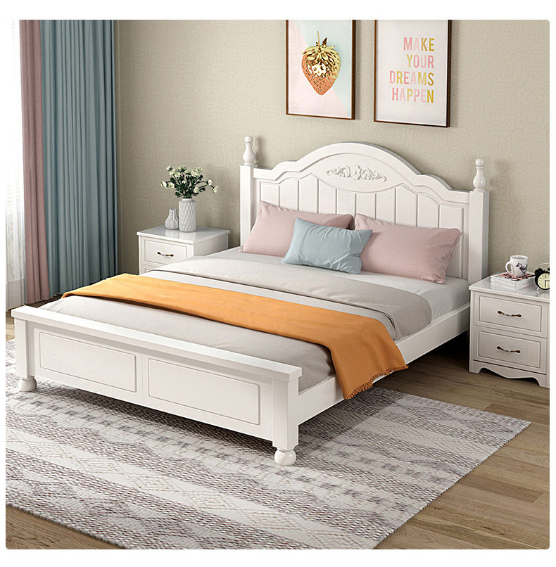 solid wood bed YJN01