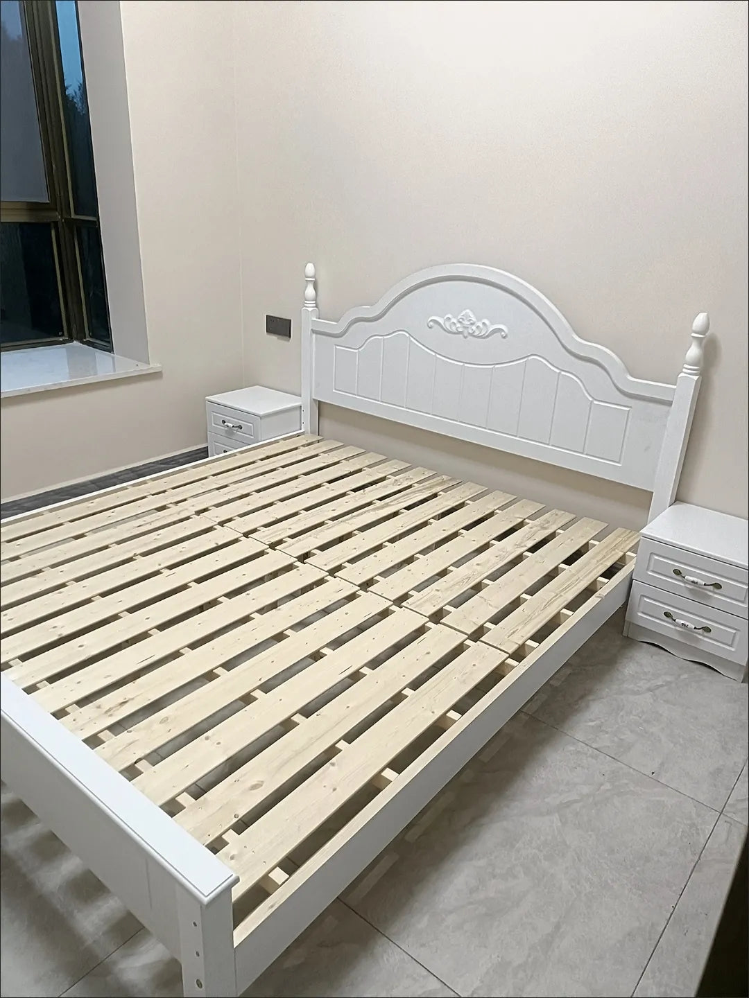 solid wood bed YJN01