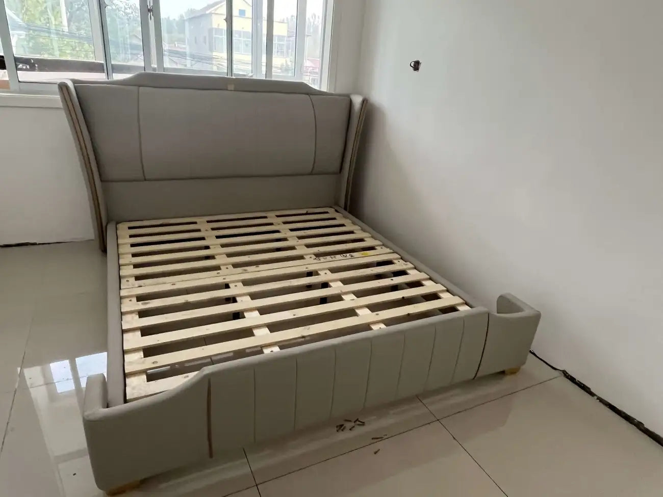 Кожаная кровать XMSY12