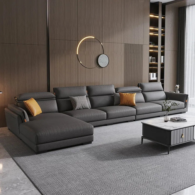 Genuine Leather Sofa FY03