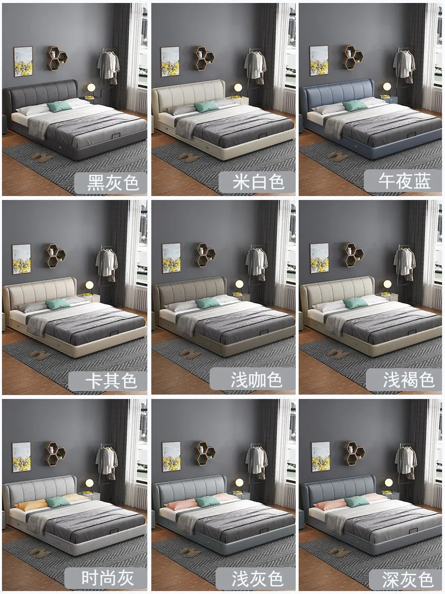 Кожаная кровать HY08