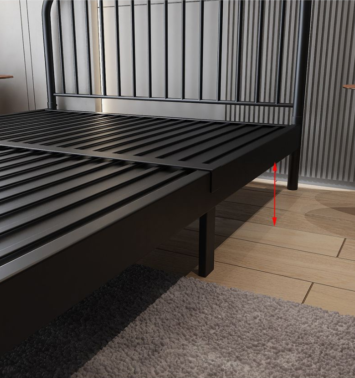 Metal bed double bed single 1.5 m 1.8 Modern simple Steel frame bed