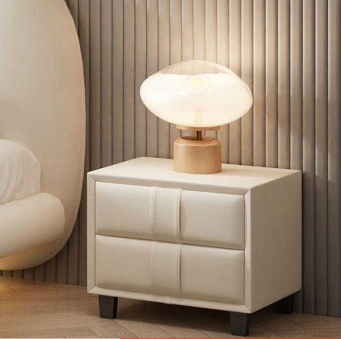 Подвесная современная минималистичная кожаная кровать с мягкой спинкой, итальянская.