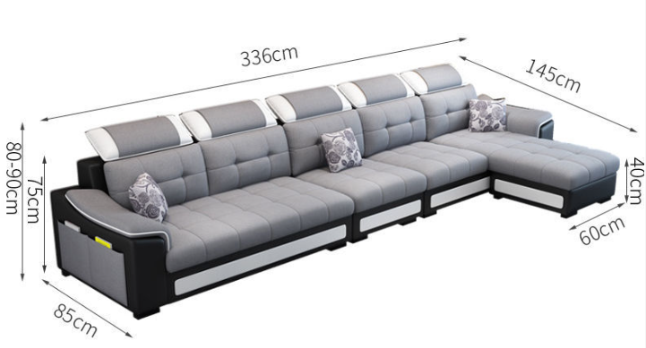 Simple Modern Washable Detachable Fabric Sofa FLA01