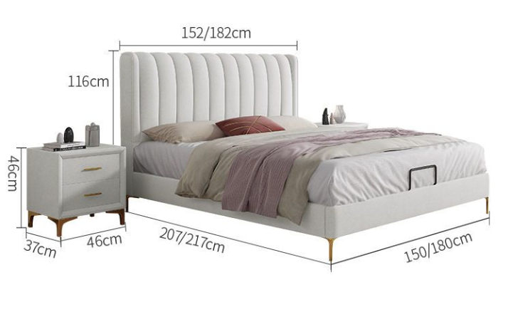 Кожаная кровать HY02