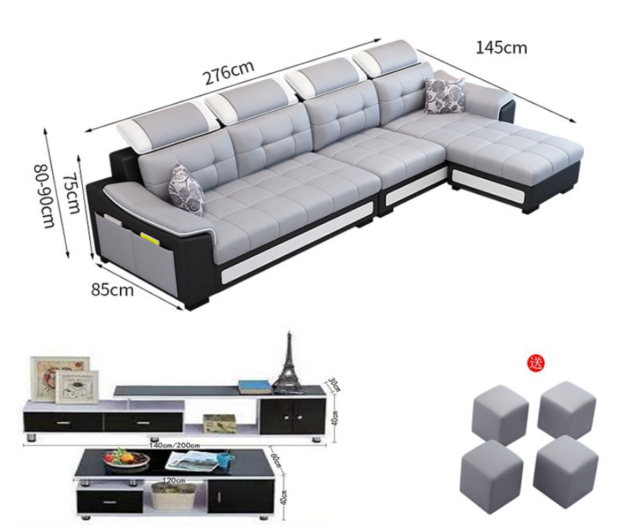 Simple Modern Washable Detachable Fabric Sofa FLA01