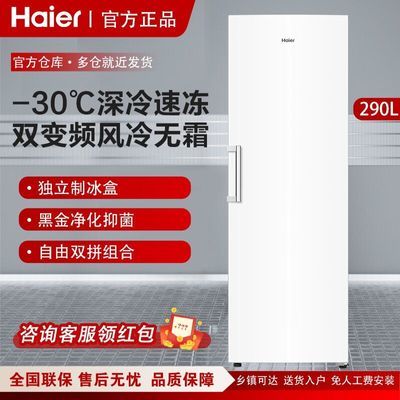 Haier/Haier BD-290WGHEGDW9 European-Style Air-Cooled Vertical Freezer Refrigerated Cabinet Freezer Drawer