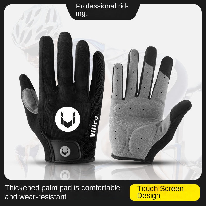 Bicycle Gloves Winter Warm Gloves Road Bike Mountain Bike Anti-Skid Shock Absorption Gloves Outdoor Cycling Gloves