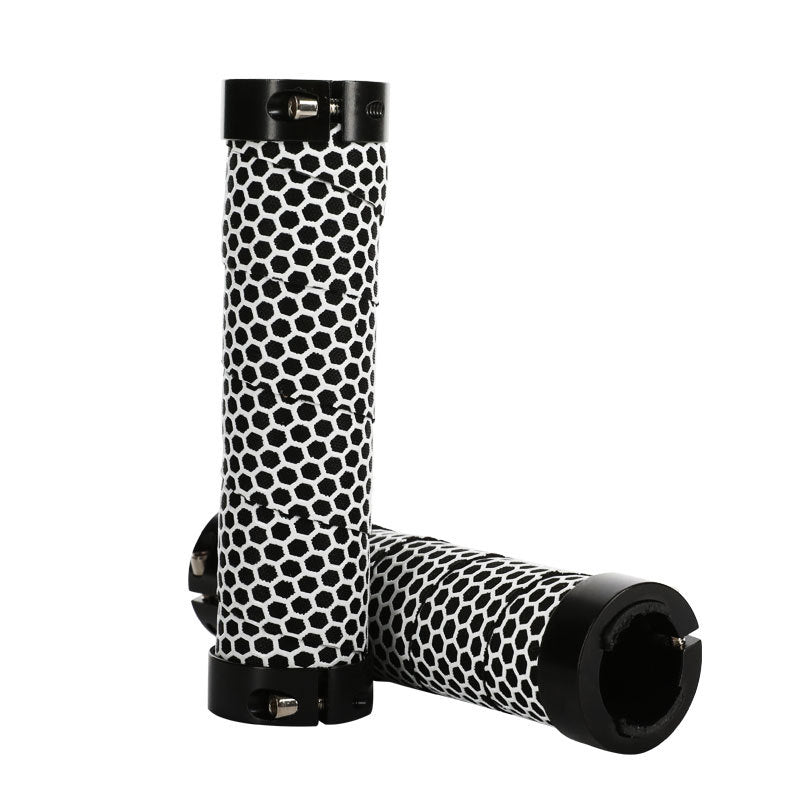 Clearance Mountain Bike Handle Cover Bicycle Sponge Handle Gloves Bilateral Lock Dead Flying Bicycle Handle Honeycomb Handle Cover