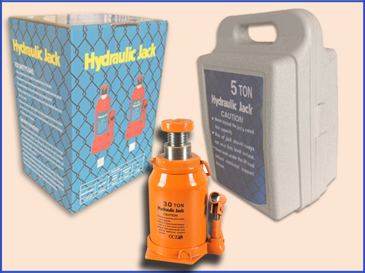 30-Ton Air/Hydraulic Bottle Jack: T010530 Heavy Duty German Quality