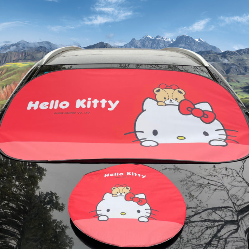 Car Sunshade Color Printed Model Sun Protection Heat Insulation Summer Sunshade Board for Car Front Windshield Printed Sunshade