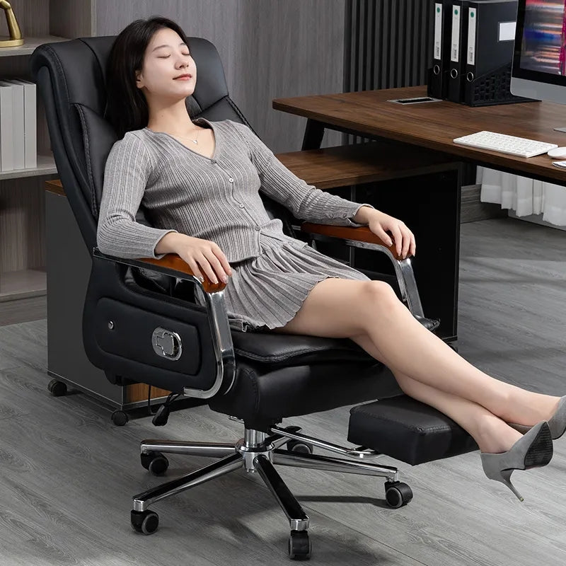 Executive Boss Chair Genuine Leather