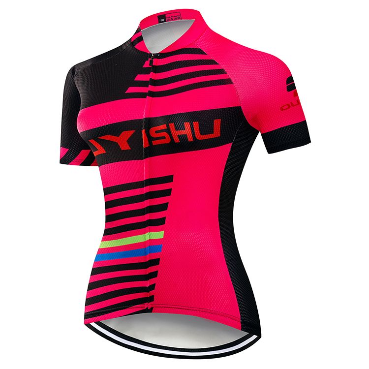 Road Bike Cycling Clothes Suit Women's Summer Short-Sleeved Breathable Quick-Drying Cycling Top Pants Bicycle Shirt Slim Fit