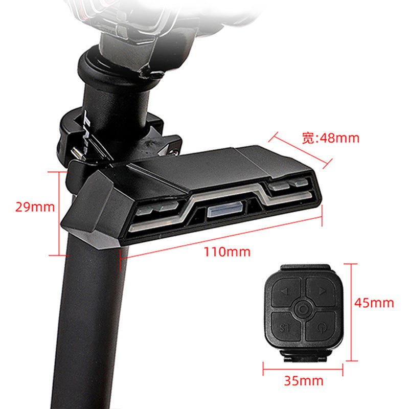 Factory Bicycle Light Cycling Fixture Supplies Bicycle Remote Control Turn Light Night Riding Warning Mountain Bicycle Taillight