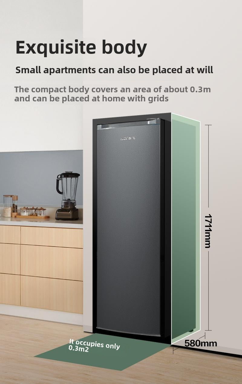 Frestec 288L Vertical Type Cabinet Freezer First-Class Large Capacity Drawer Type Genuine Goods Vertical Freezer BD-288LKAT