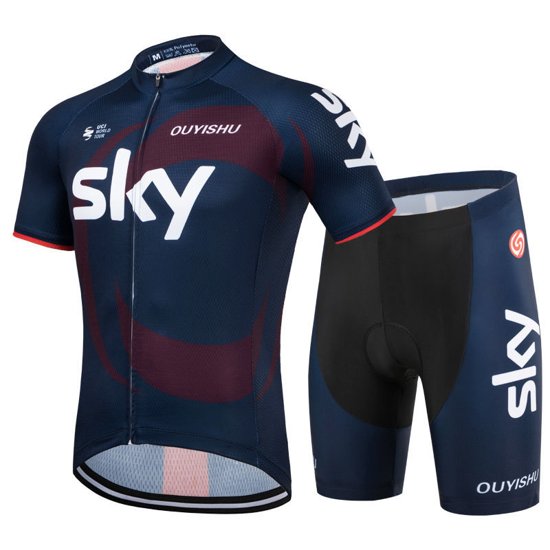 New Short-Sleeve Cycling Clothes Suit Men's Summer Road Cyclist Coat Quick-Drying Breathable Mountain Bike Clothing Slim Fit