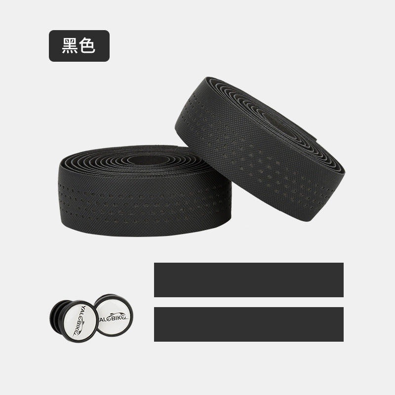 Fixed Gear Bike Straps Breathable Sweat Absorbing Silicone Strapping Pu Eva Leather Bar Tape Road Bike Bar Tape