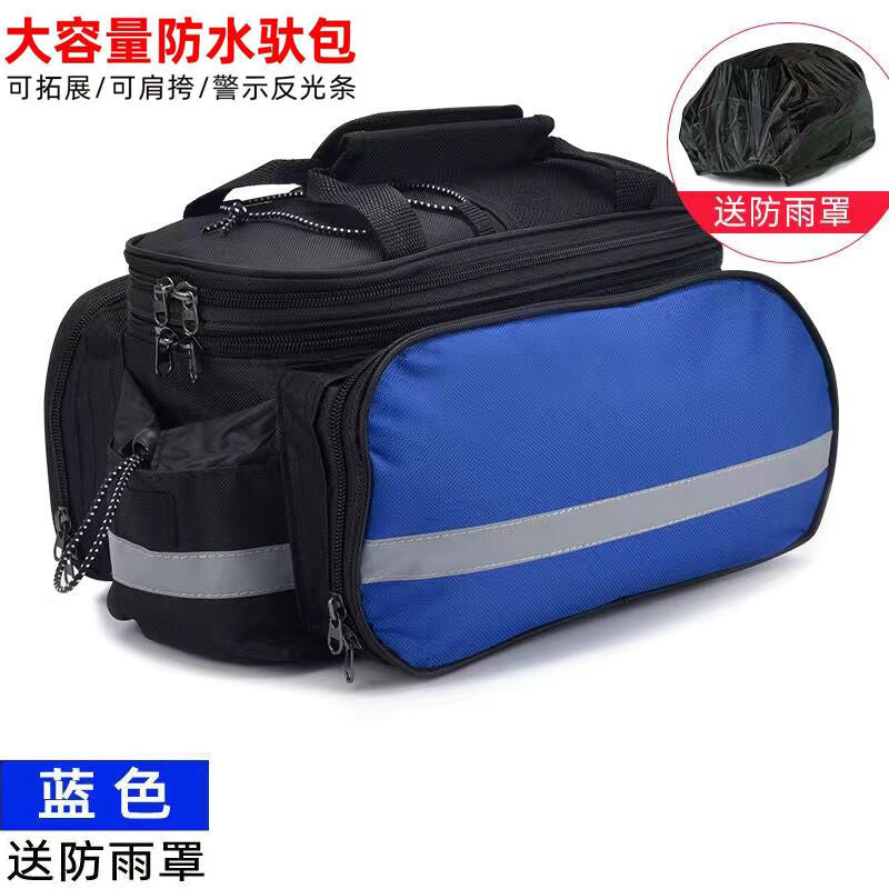 Bicycle Large Capacity Carry Bag Cycling Bag Equipment Rear Rack Bag Mountain Bike Travel Carry Bag Rear Seat Tail Bag Storage Bag