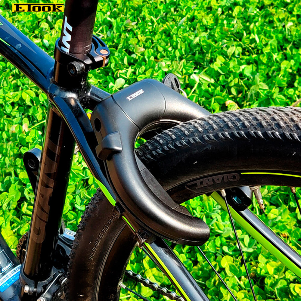 ETOOK Bicycle Lock Crab Claw Lock Horseshoe Lock Mountain Bike Road Bike Universal Anti-theft Strong Alloy Frame U-shaped Lock
