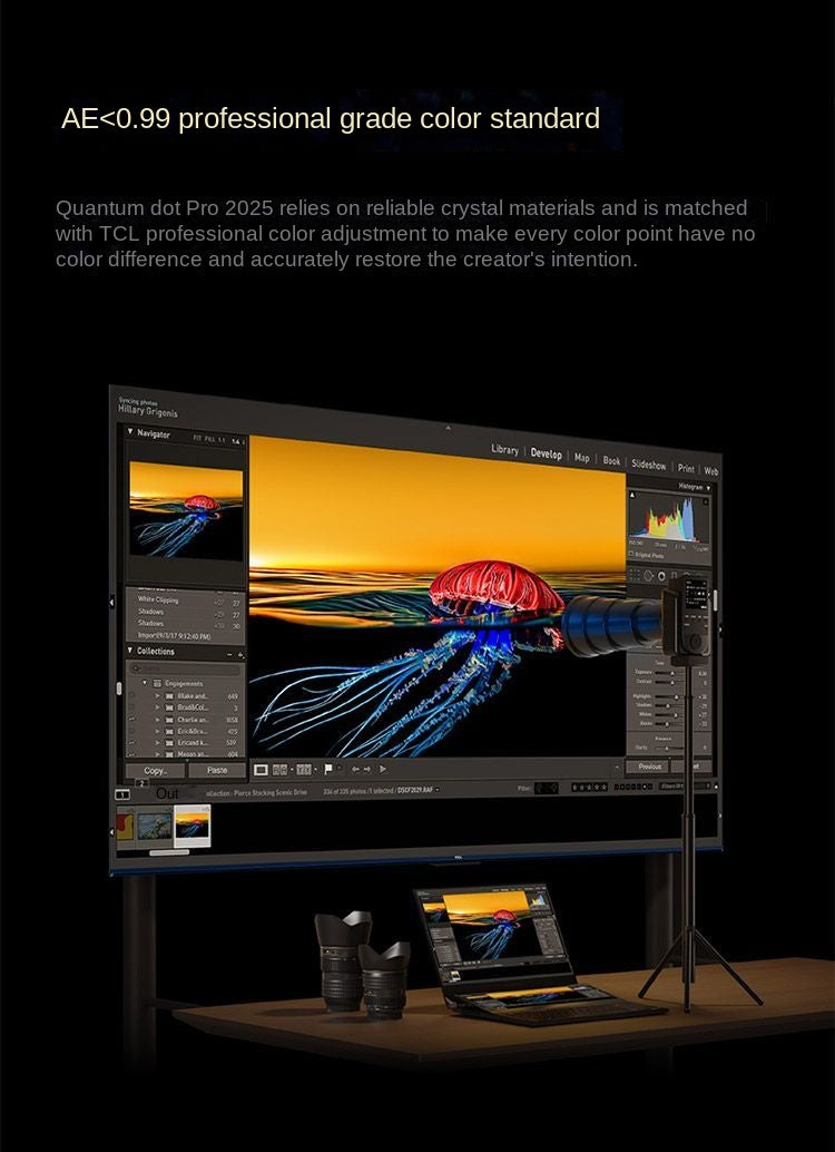 TCL TV 75V8L Pro 75inch 144Hz QLED Quantum Dot 3GB+64GB Large Memory TV