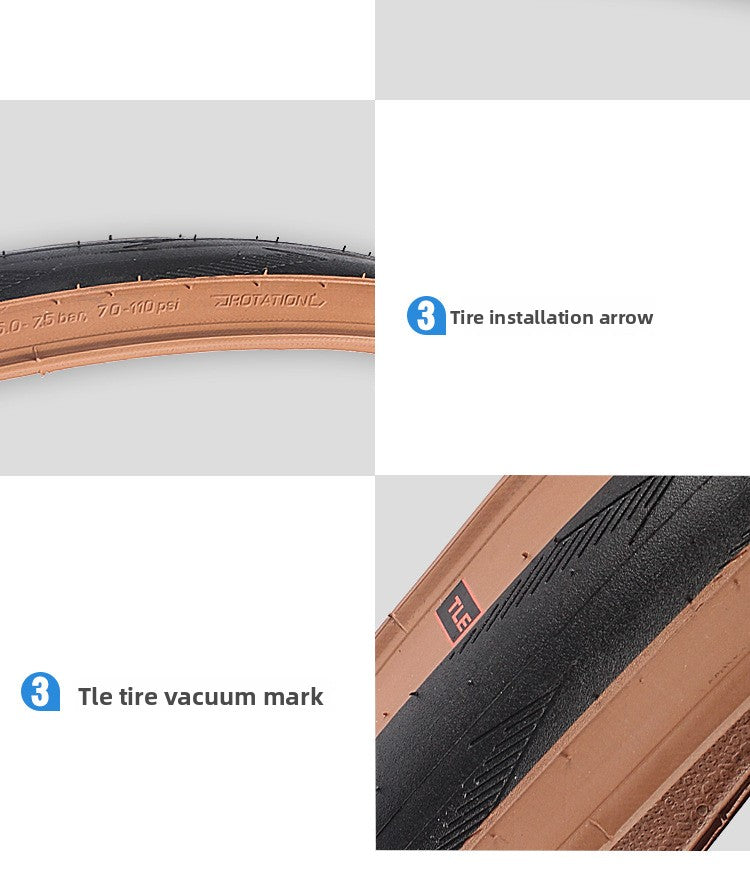 Schwalbe One Road Bike 700x25C 28C Vacuum Folding Puncture-Resistant Bronze Tire